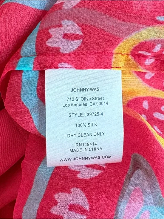 Johnny Was Barbara Silk Mini Dress - Picture 8 of 12